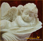 Preview: Kleiner Engel in Muschel schlafend (Figur 3) Höhe: 5 cm; Breite 7 cm