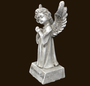 Engel stehend «Wir vermissen dich» (Figur 1) Höhe: 21 cm