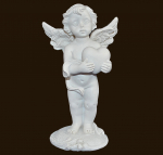Engel stehend mit Herz (Figur 1) Höhe: 9 cm
