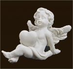 Mini-Herz-Engel (Figur 12) Höhe: 4 cm