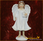 Winter-Engel mit Buch Höhe: 15 cm