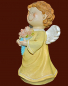 Preview: Engel stehend mit Blumen Höhe: 19 cm