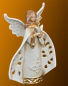 Preview: Porzellan-Engel mit Taube Höhe: 12 cm