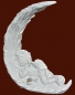 Preview: Engel schlafend in Feder (Figur 1) Höhe: 12,5 cm