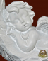 Preview: Engel schlafend in Feder (Figur 1) Höhe: 12,5 cm