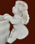 Preview: Engel-Schale Keramik braun Höhe: 6 cm