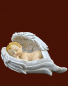 Preview: Engel in Flügel schlafend (Figur 1) Höhe: 8 cm