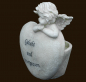 Preview: Engel auf Herz «Geliebt und unvergessen» Höhe: 16 cm