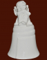 Preview: Engel-Glocke Keramik weiss Höhe: 13 cm