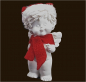 Preview: IGOR mit Santa-Mütze (Figur 2) Höhe: 12 cm