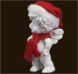Preview: IGOR mit Santa-Mütze (Figur 3) Höhe: 12 cm