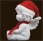 Preview: IGOR mit Santa-Mütze (Figur 4) Höhe: 18 cm