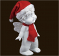 Preview: IGOR mit Santa-Mütze (Figur 1) Höhe: 25 cm