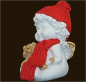 Preview: IGOR Weihnachtsengel mit Teddybär Höhe: 9 cm
