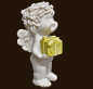 Preview: IGOR stehend mit Geschenk Höhe: 12 cm