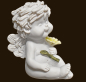 Preview: IGOR sitzend mit Blume Höhe: 9 cm