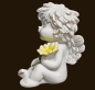 Preview: IGOR sitzend mit Blume Höhe: 9 cm