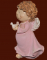 Preview: Engel stehend mit Taube Höhe: 12 cm