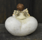 Preview: Engel auf Herzstein weiss (Figur 2) Höhe: 9 cm