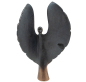 Preview: Bronze-Engel mit rauhen Flügeln Höhe: 17 cm