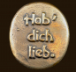 Preview: Engel Handschmeichler «Hab dich lieb» Höhe: 4,5 cm