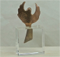 Preview: Bronze-Engel mit Buch sitzend Höhe: 7,5 cm