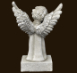 Preview: Engel stehend «Wir vermissen dich» (Figur 1) Höhe: 21 cm