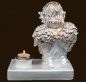 Preview: Weisser Engel mit Teelicht Höhe: 22 cm