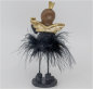 Preview: Engelmädchen Black Beauty mit Herz (Figur 2) Höhe: 15 cm
