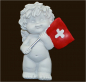 Preview: IGOR mit Schweizerfahne (Figur 3) Höhe: 7,5 cm