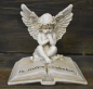Preview: Trauer-Engel auf Buch «In stillem Gedenken» Höhe: 17 cm