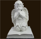 Preview: Trauer-Engel auf Buch «In stillem Gedenken» Höhe: 41 cm