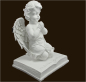 Preview: Trauer-Engel auf Buch «In stillem Gedenken» Höhe: 41 cm