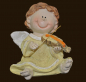 Preview: Engel mit Geige gelb Höhe: 5,5 cm