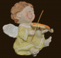 Preview: Engel mit Geige gelb Höhe: 5,5 cm