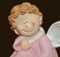 Preview: Engel sitzend rosa Höhe: 10 cm
