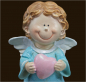 Preview: Engel auf Buch mit Teelicht (Figur 2) Höhe: 10 cm