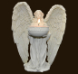 Preview: Engel auf Knie Teelichthalter Höhe: 18 cm