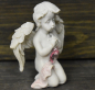 Preview: Engelchen mit rosa Kristallherz (Figur 1) Höhe: 7,5 cm
