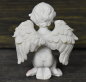 Preview: Engelchen mit rosa Kristallherz (Figur 1) Höhe: 7,5 cm