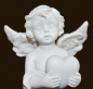 Preview: Engel stehend mit Herz (Figur 1) Höhe: 9 cm