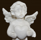 Preview: Engel stehend mit Herz (Figur 3) Höhe: 9 cm