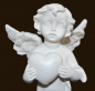 Preview: Engel stehend mit Herz (Figur 4) Höhe: 9 cm