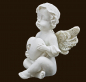 Preview: Engelchen mit Herz (Figur 2) Höhe: 4,5 cm