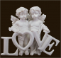 Mobile Preview: Engelpaar «LOVE» Höhe: 10 cm