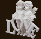 Mobile Preview: Engelpaar «LOVE» Höhe: 10 cm