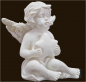 Preview: Engelchen sitzend mit Stern (Figur 2) Höhe: 5 cm