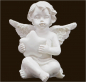 Preview: Engelchen sitzend mit Stern (Figur 3) Höhe: 5 cm