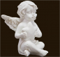 Preview: Engelchen sitzend mit Stern (Figur 3) Höhe: 5 cm