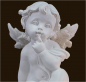 Preview: Engel mit Teelicht auf Buch (Figur 4) Höhe: 8,5 cm